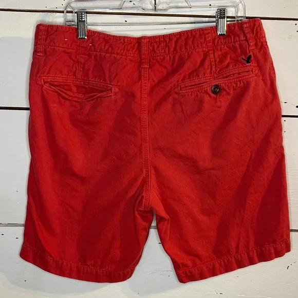 American Eagle Outfitters Classic Fit Red Men's Shorts - Picture 6 of 9